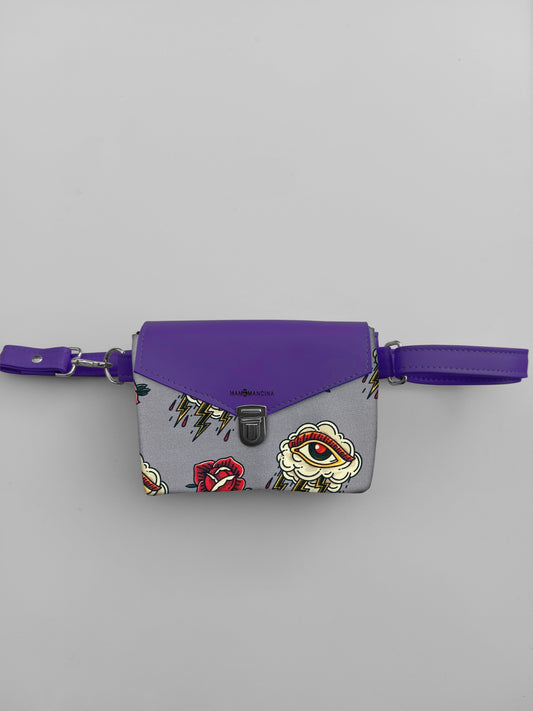 MARSUPIELLO viola / tattoo grigio