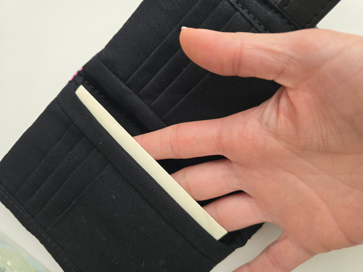 MINI WALLET - portafoglio compatto|foglie multicolor