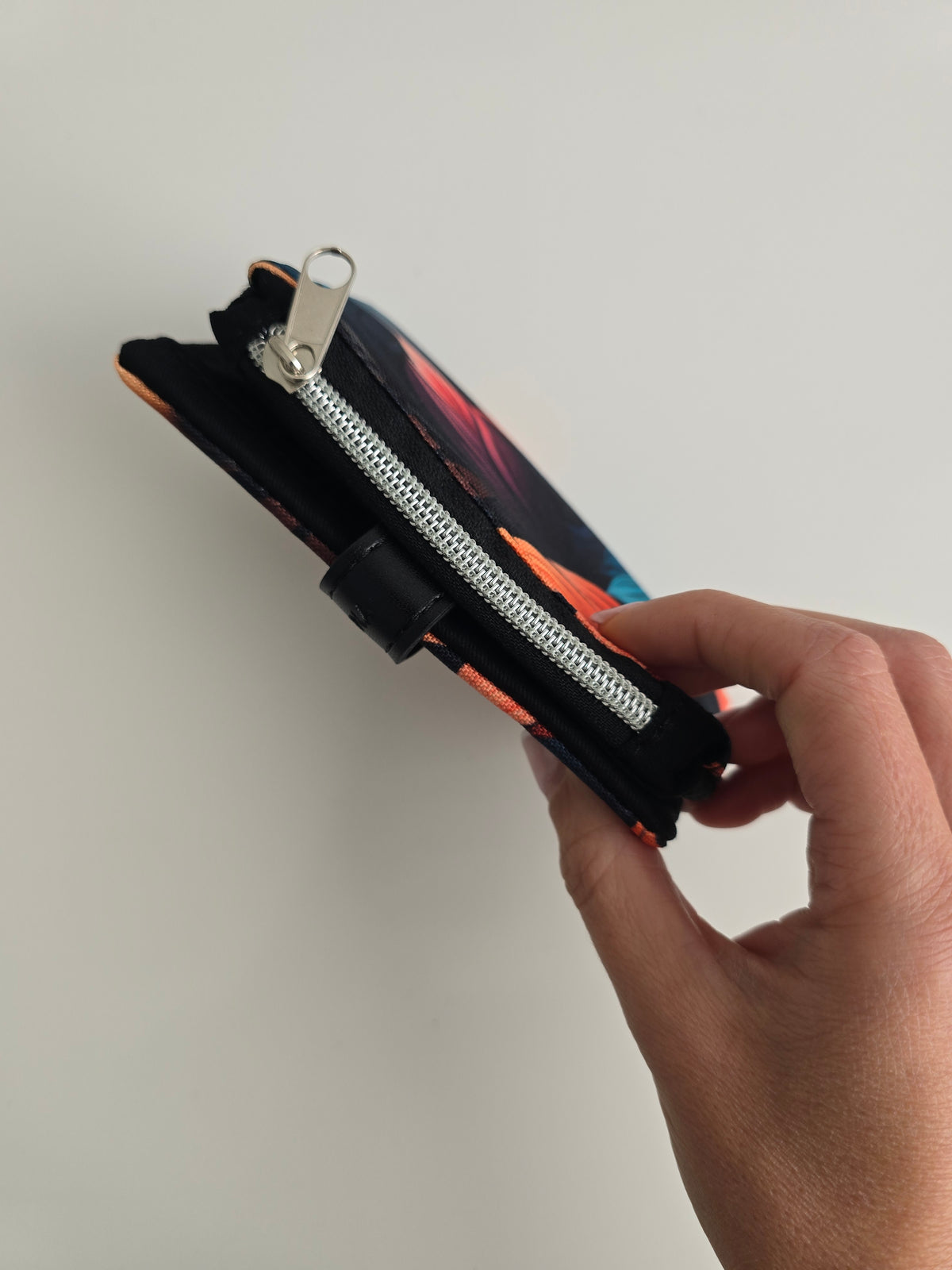 MINI WALLET - portafoglio compatto|foglie multicolor
