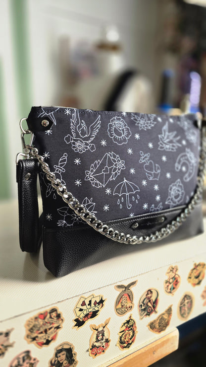 GILDA similpelle nero/tattoo black