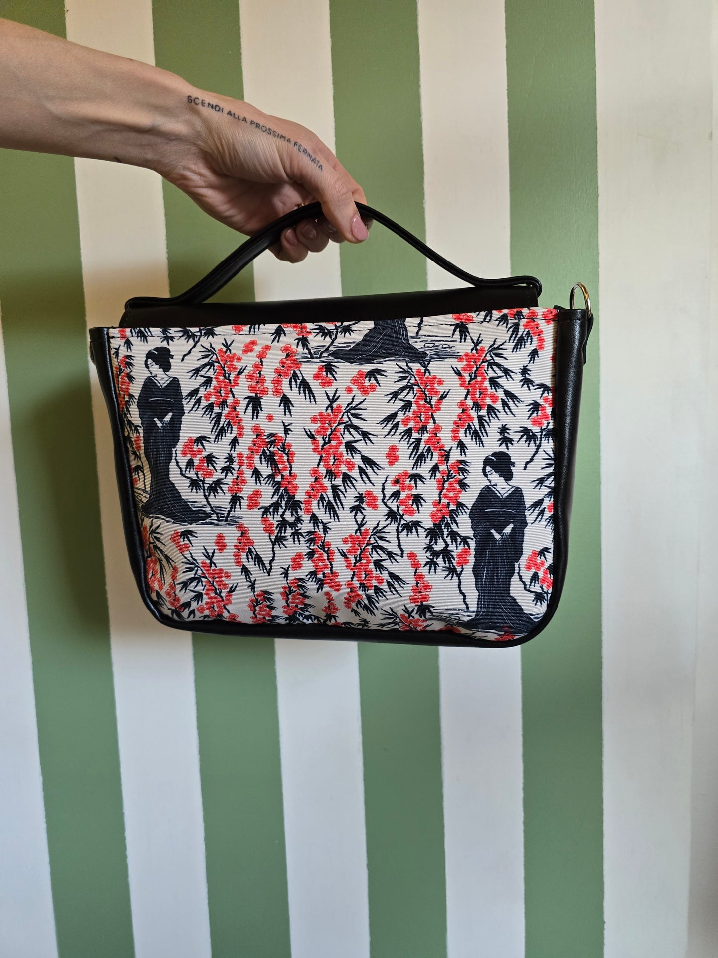 "DOTTY" VEGAN mini SIMILPELLE nero / japan
