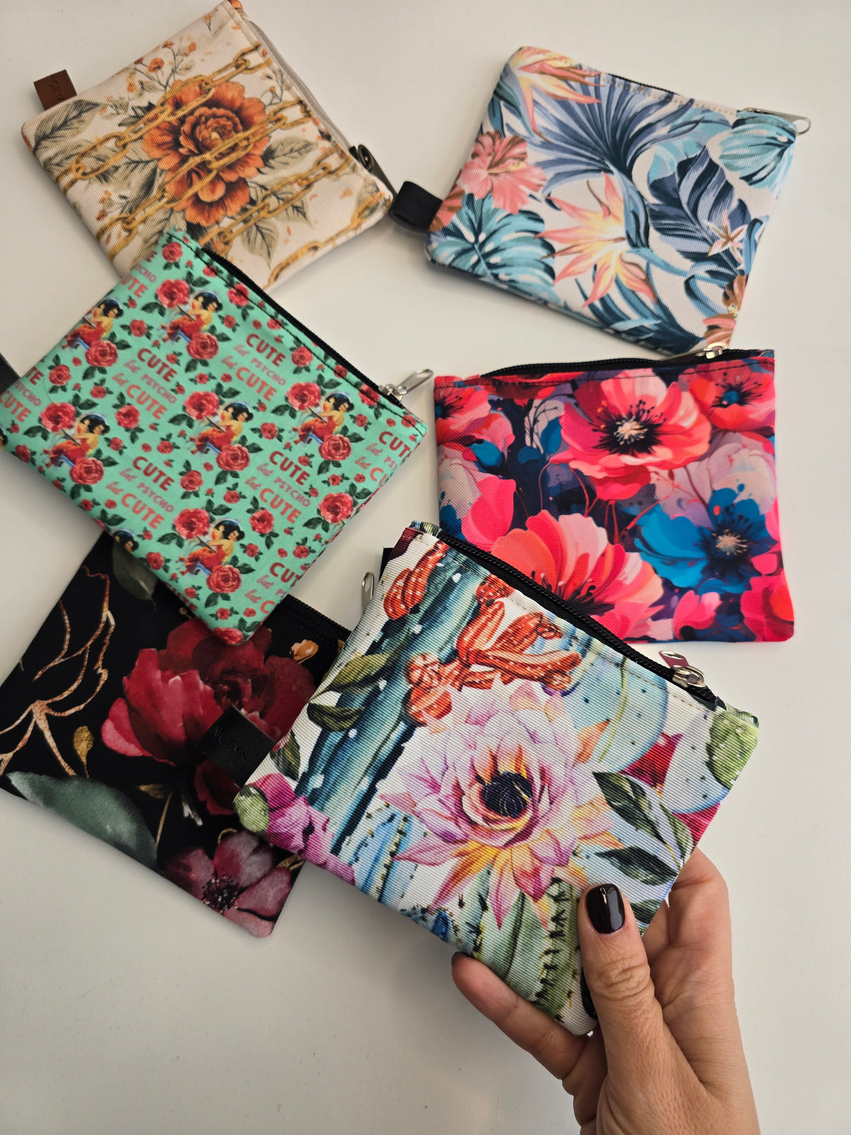 POCHETTE COMPACT | PORTA CARTE E MONETE | tutte le fantasie con fiori