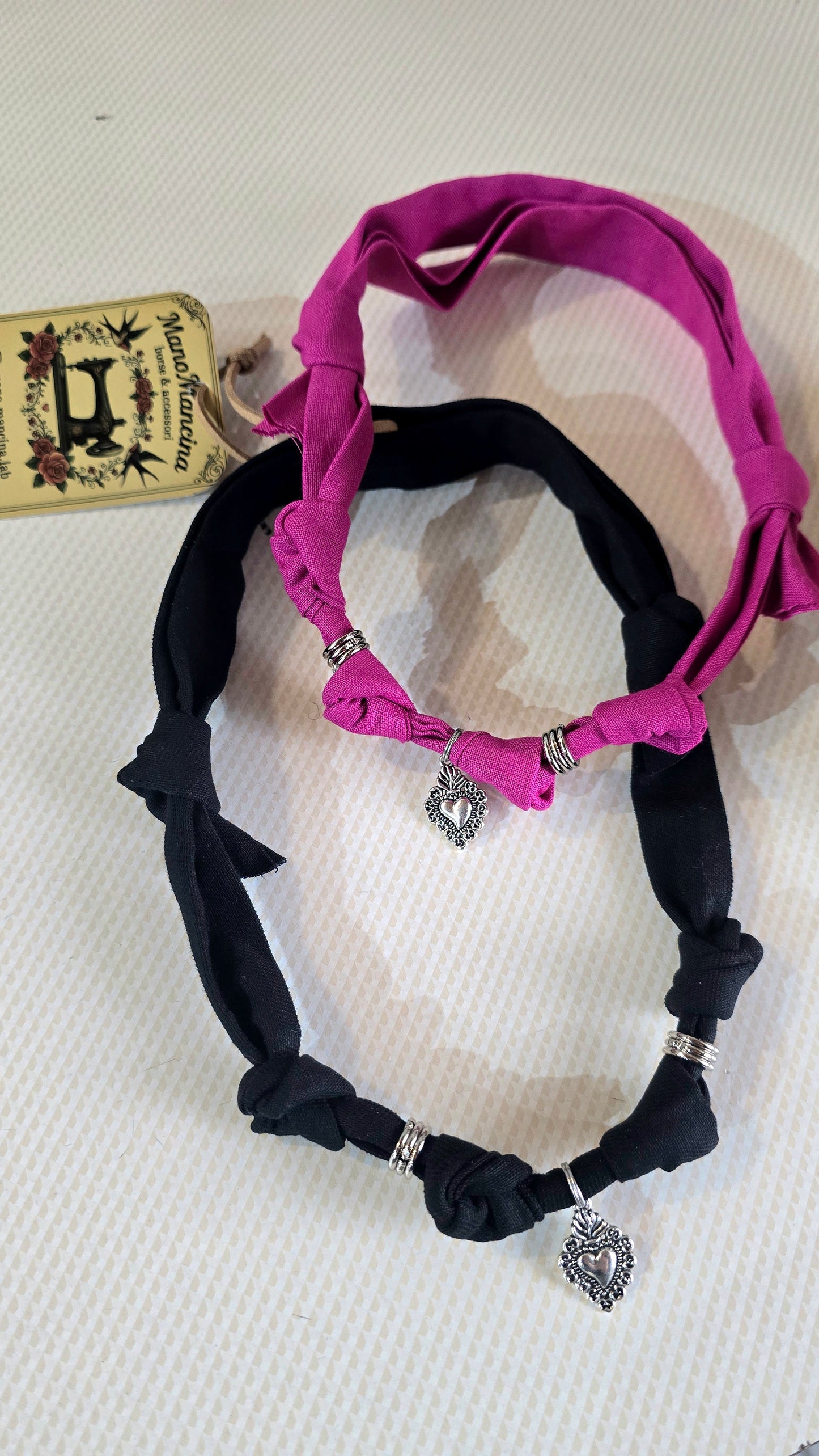 COLLANA ex voto fucsia