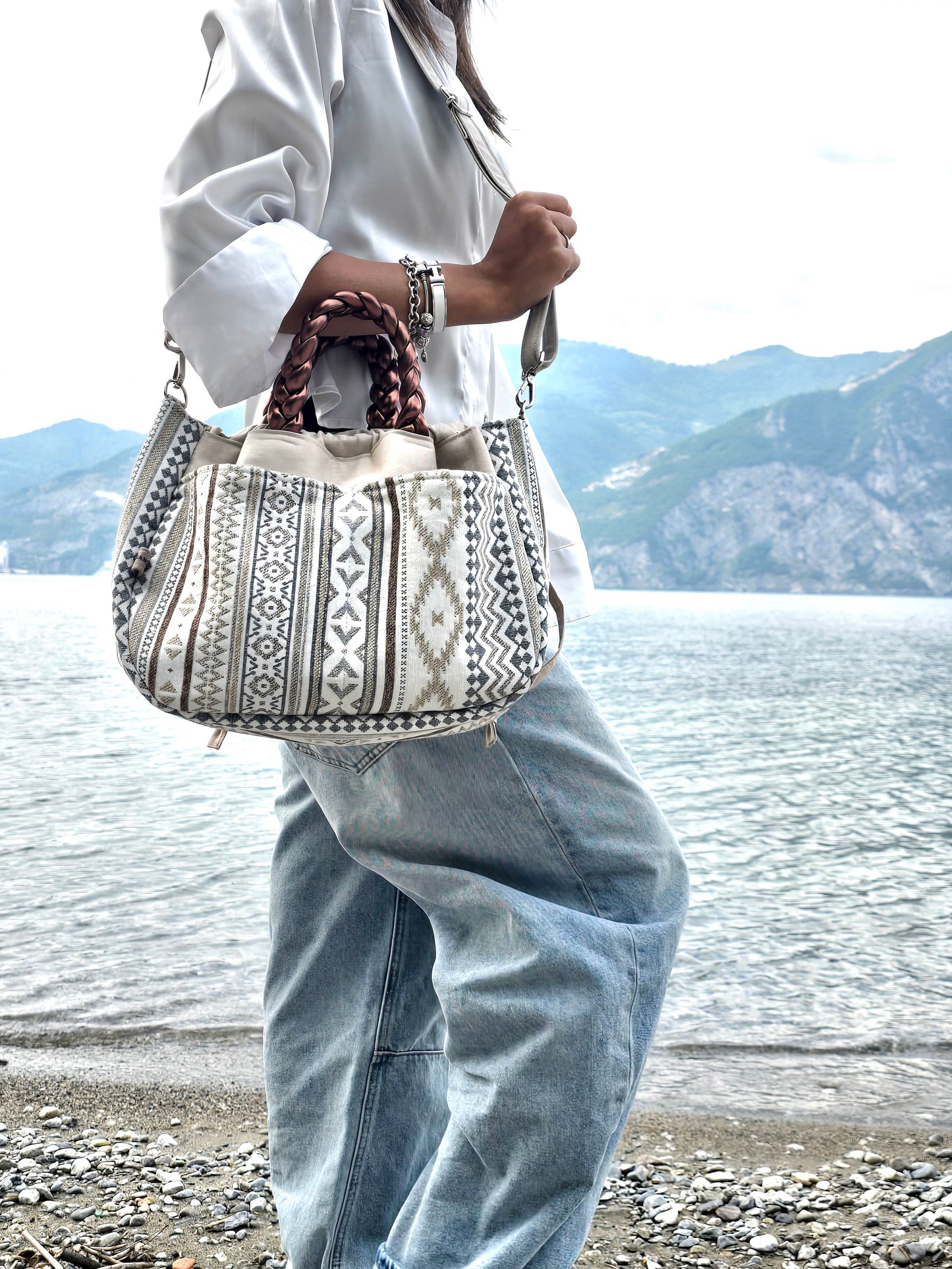 "L'ORGANIZZATA" corda chiaro/ boho