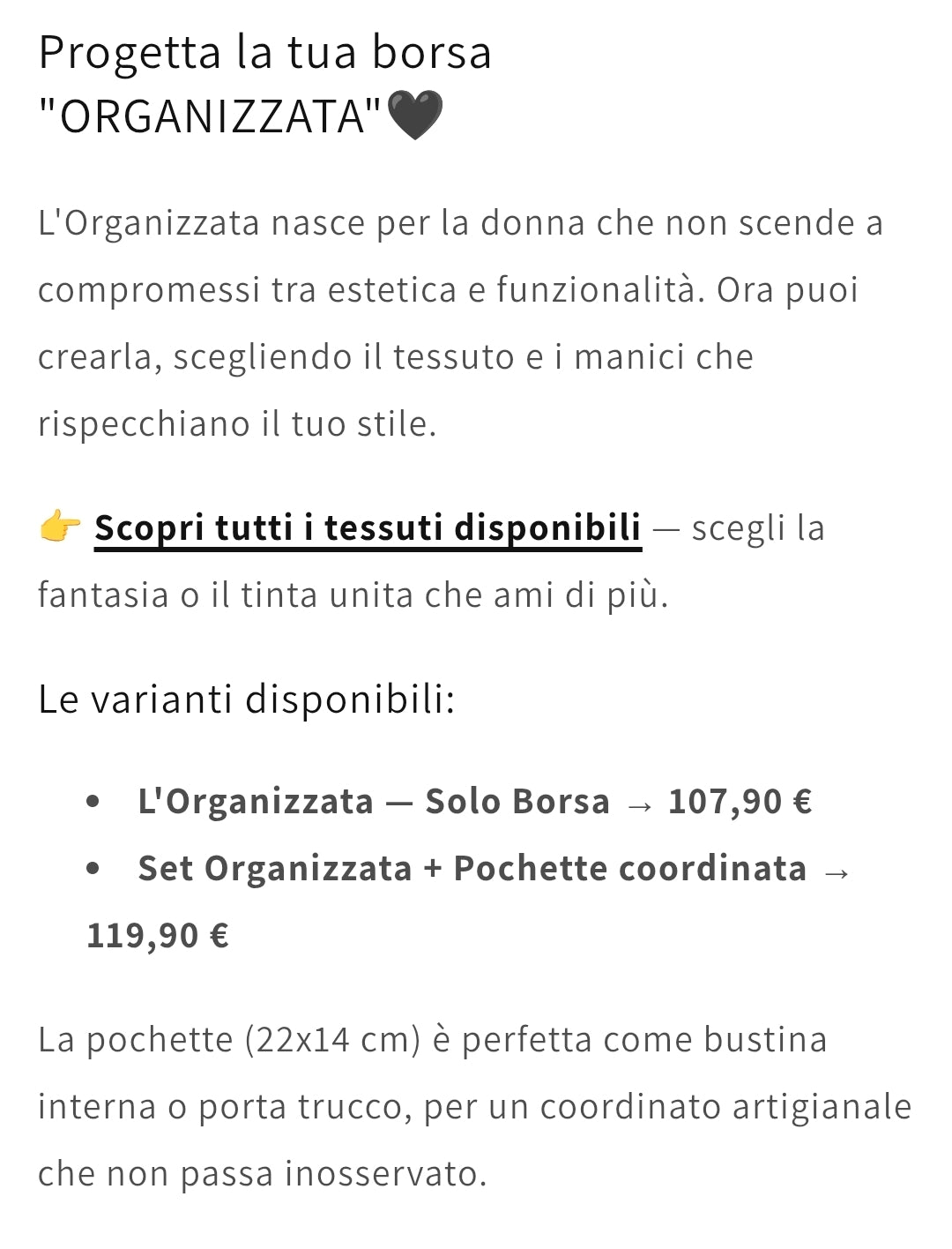 Crea la tua "ORGANIZZATA" — scopri come