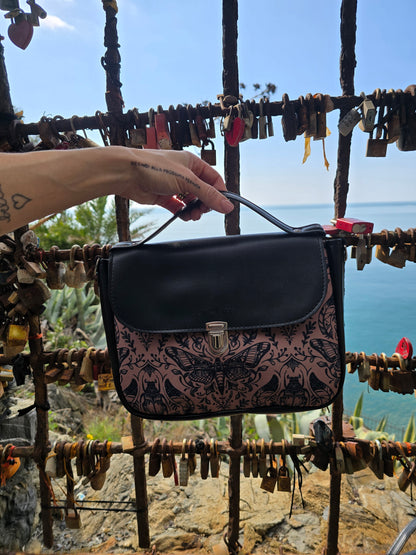 "DOTTY" VEGAN mini SIMILPELLE nero / tattoo mocha