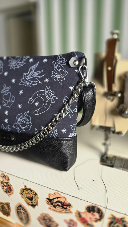 GILDA similpelle nero/tattoo black