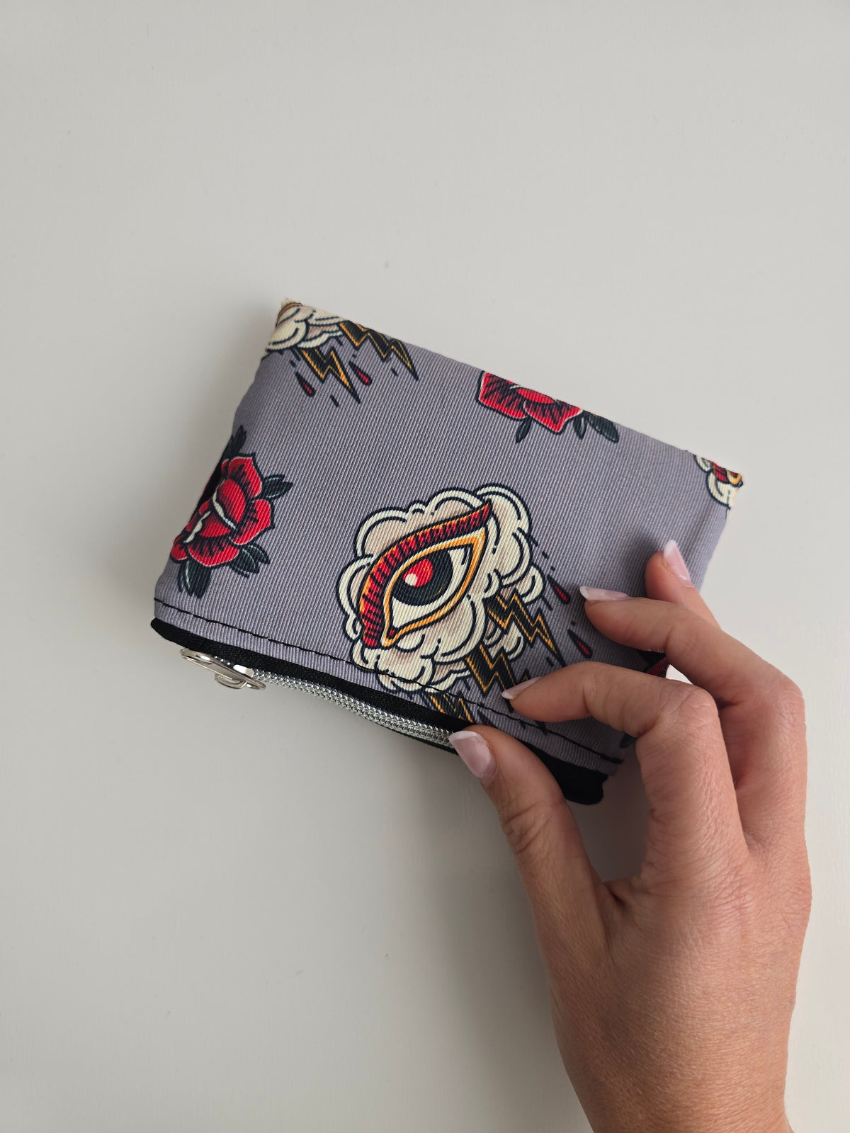 MINI WALLET - portafoglio compatto|tattoo grigio