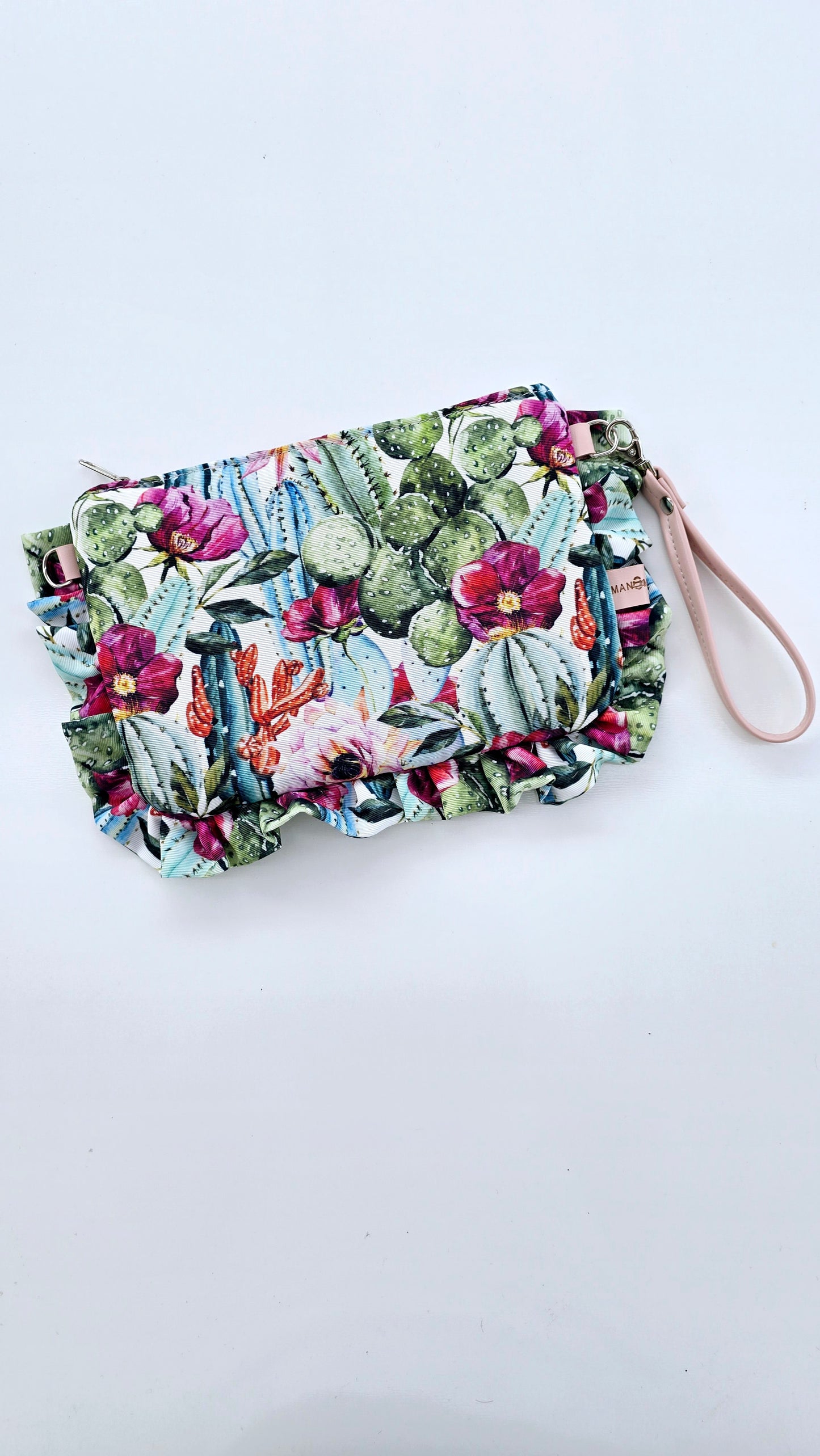 "MIRTA" pochette con rouches CACTUS