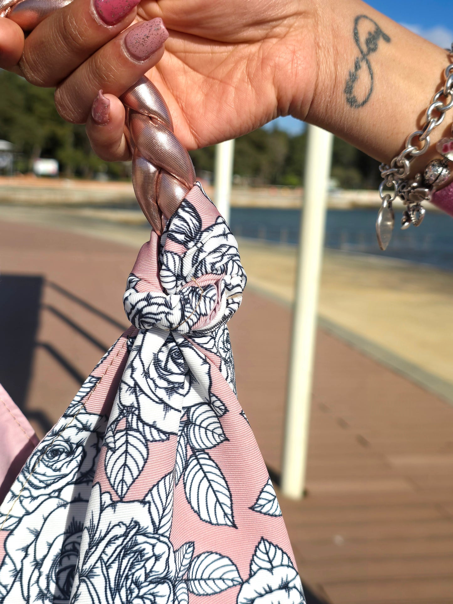KNOT BAG rose