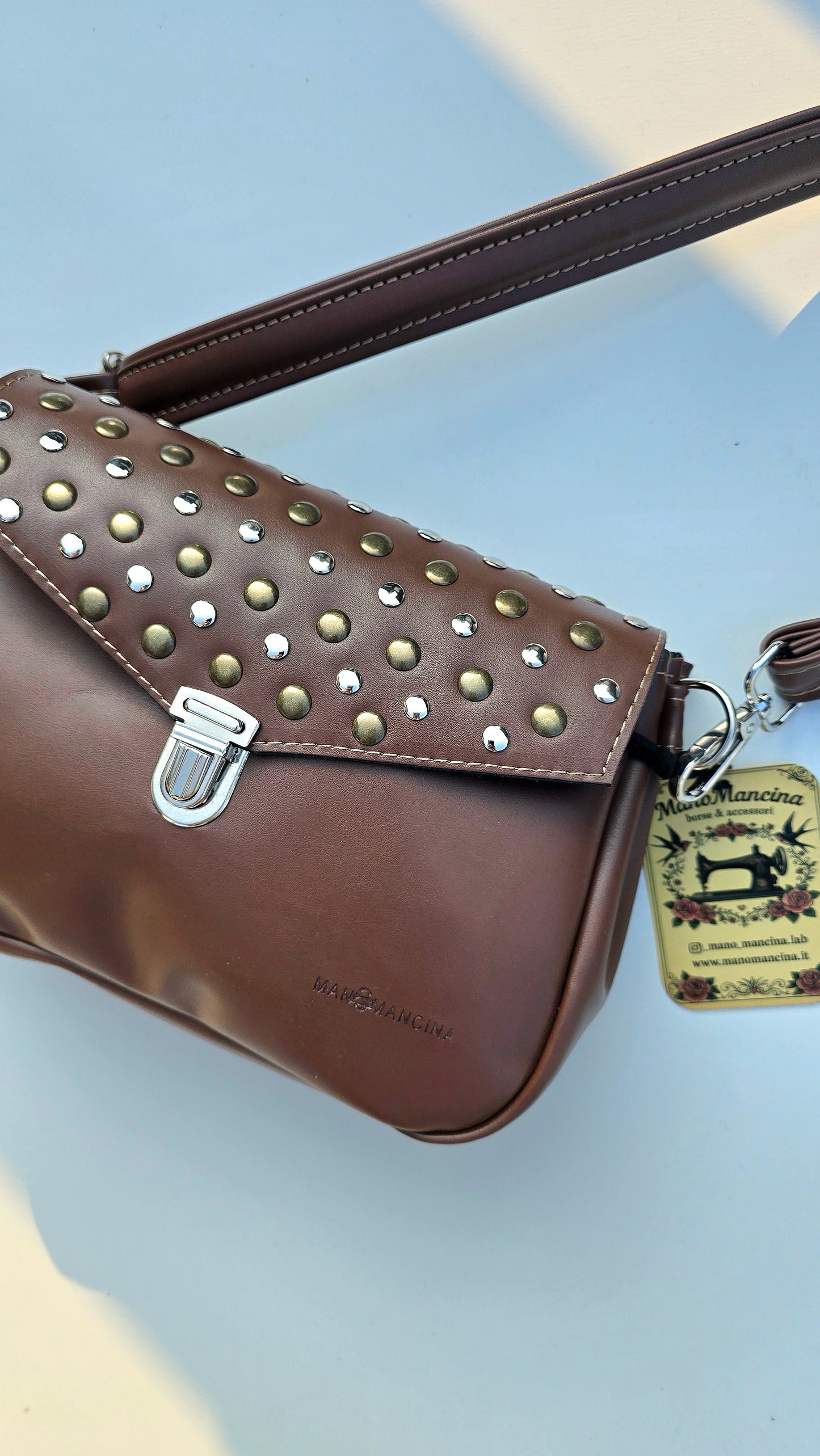 MARSUPIELLO large chocolate/Borchie bicolor